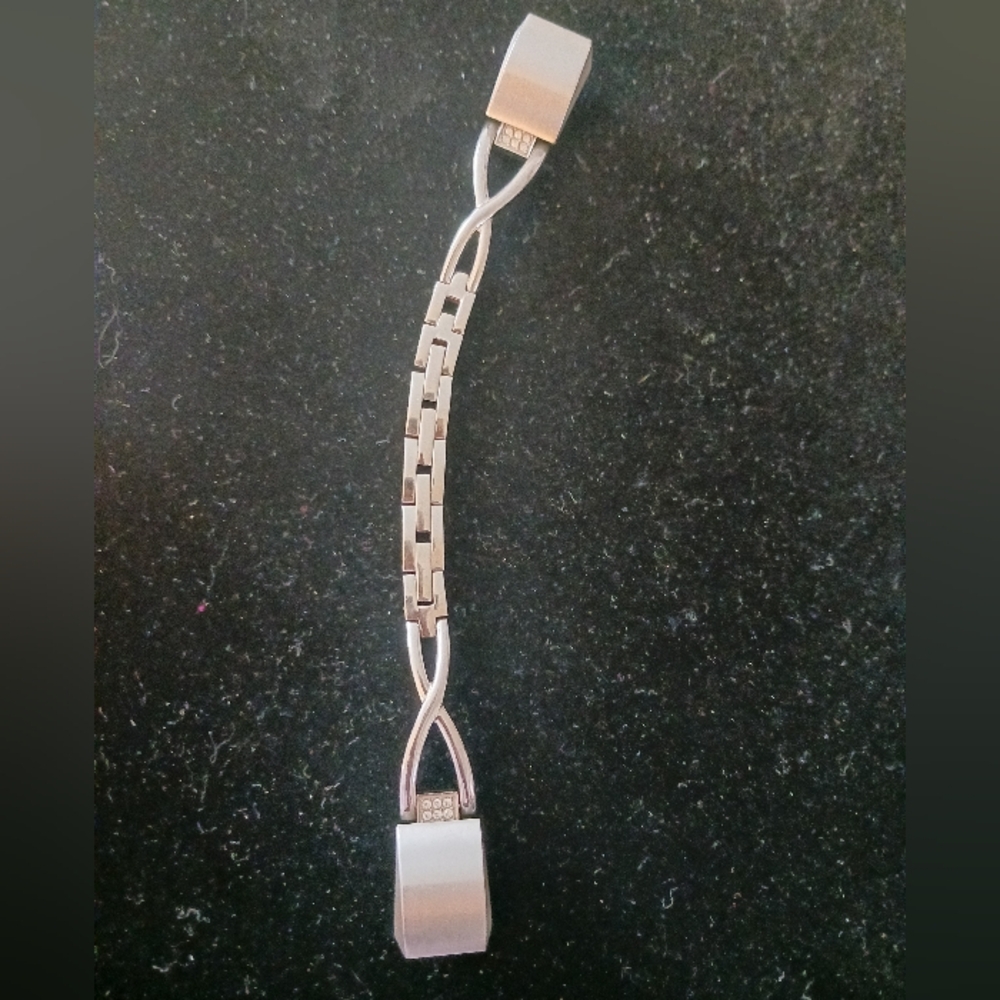 Fitbit Aria Wristband, Silver-tone And Rhinestone